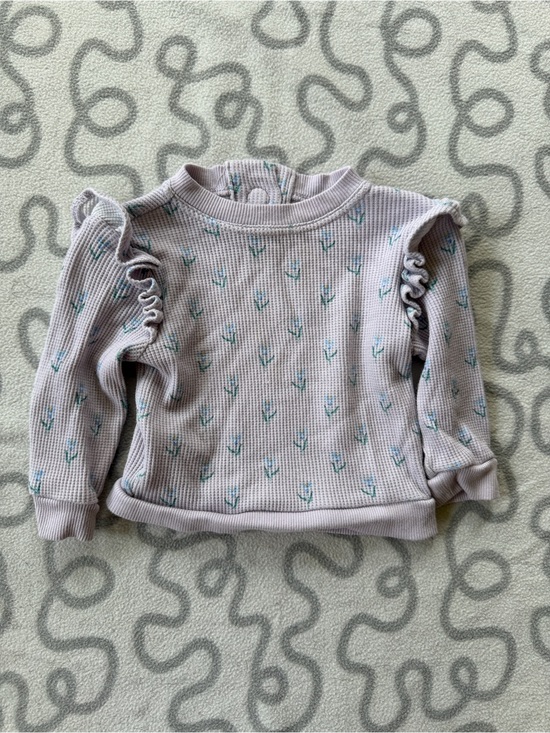 Magnetic Me Other - Magnetic Me Floral Waffle Knit Sweater